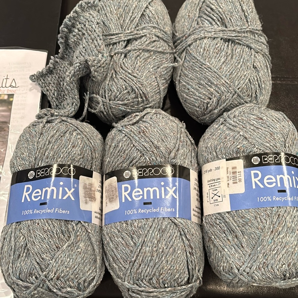 5 skeins Berroco Remix yarn